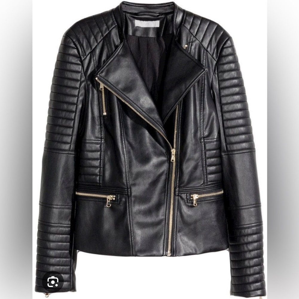 H&M Faux Leather Moto Jacket